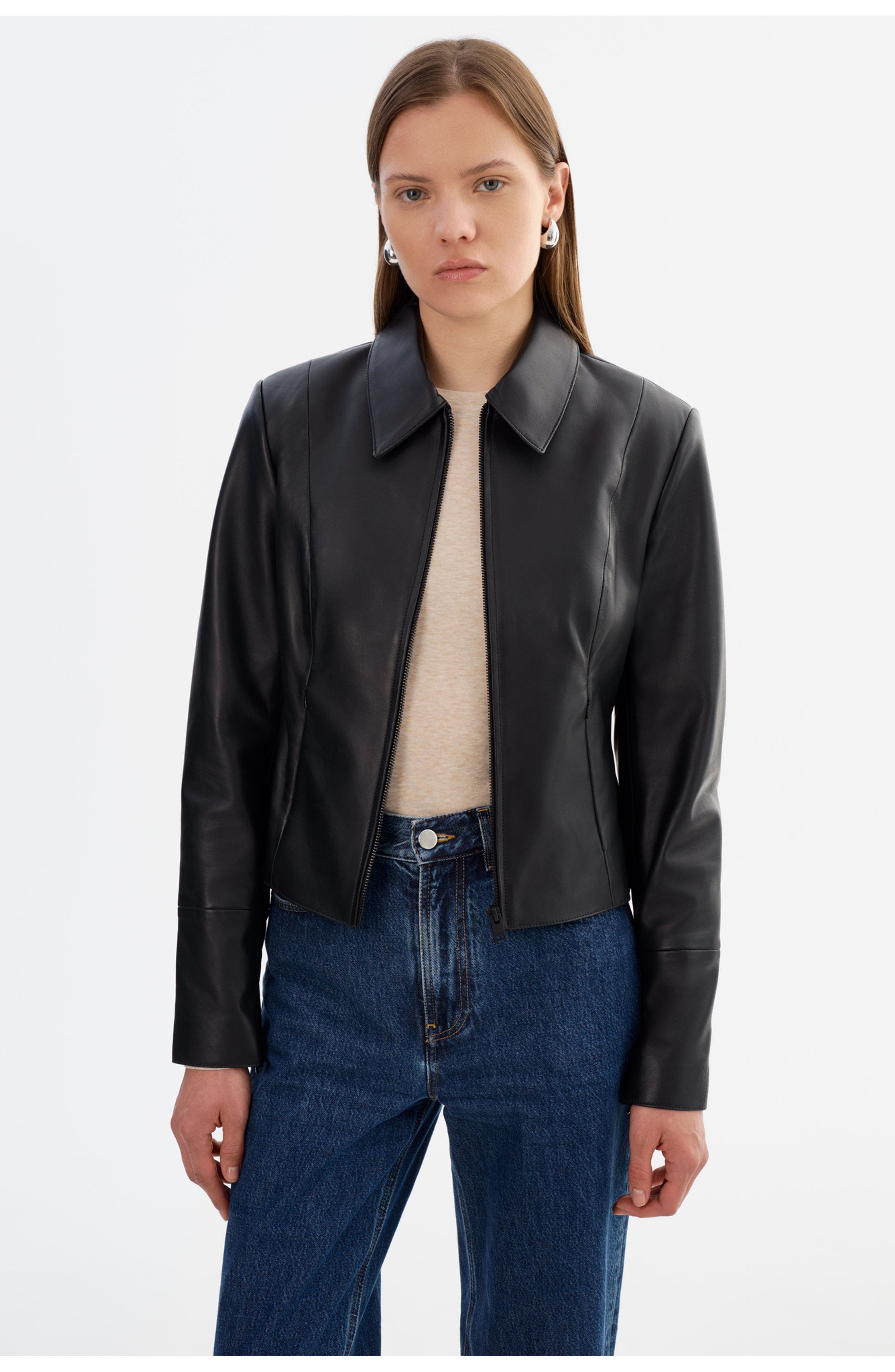Oceana | Fitted Leather Jacket