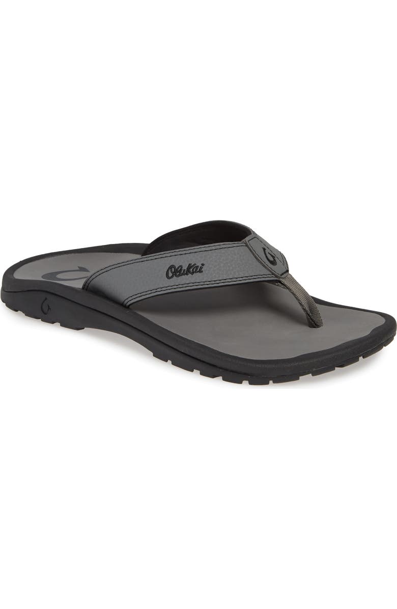 OluKai Ohana Flip Flop, Main, color, Stone Synthetic