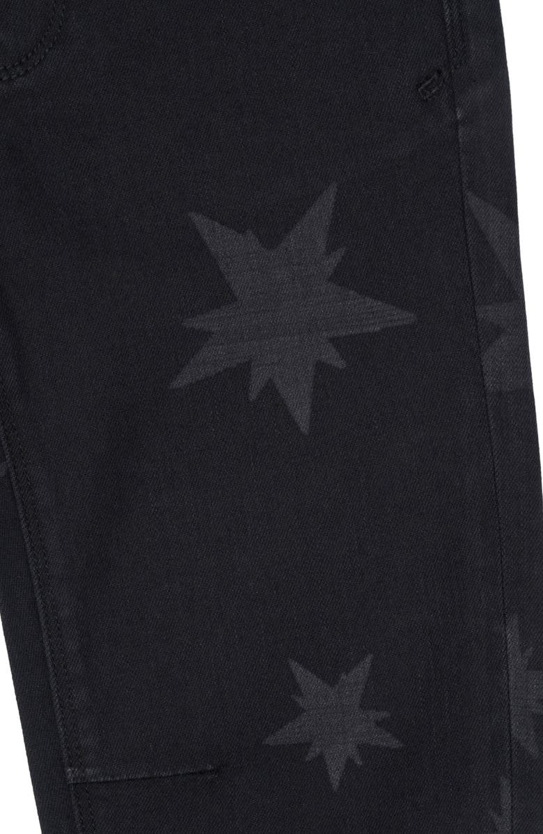 RtA Kids' Benson Skinny Jeans, Alternate, color, Black Allover Star