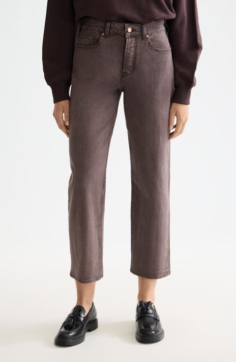 The Sky Straight Leg Jeans (Chocolate Plum)