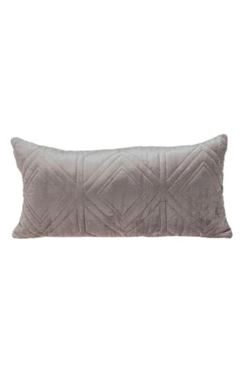 Parkland Collection Reta Velvet Throw Pillow In Taupe