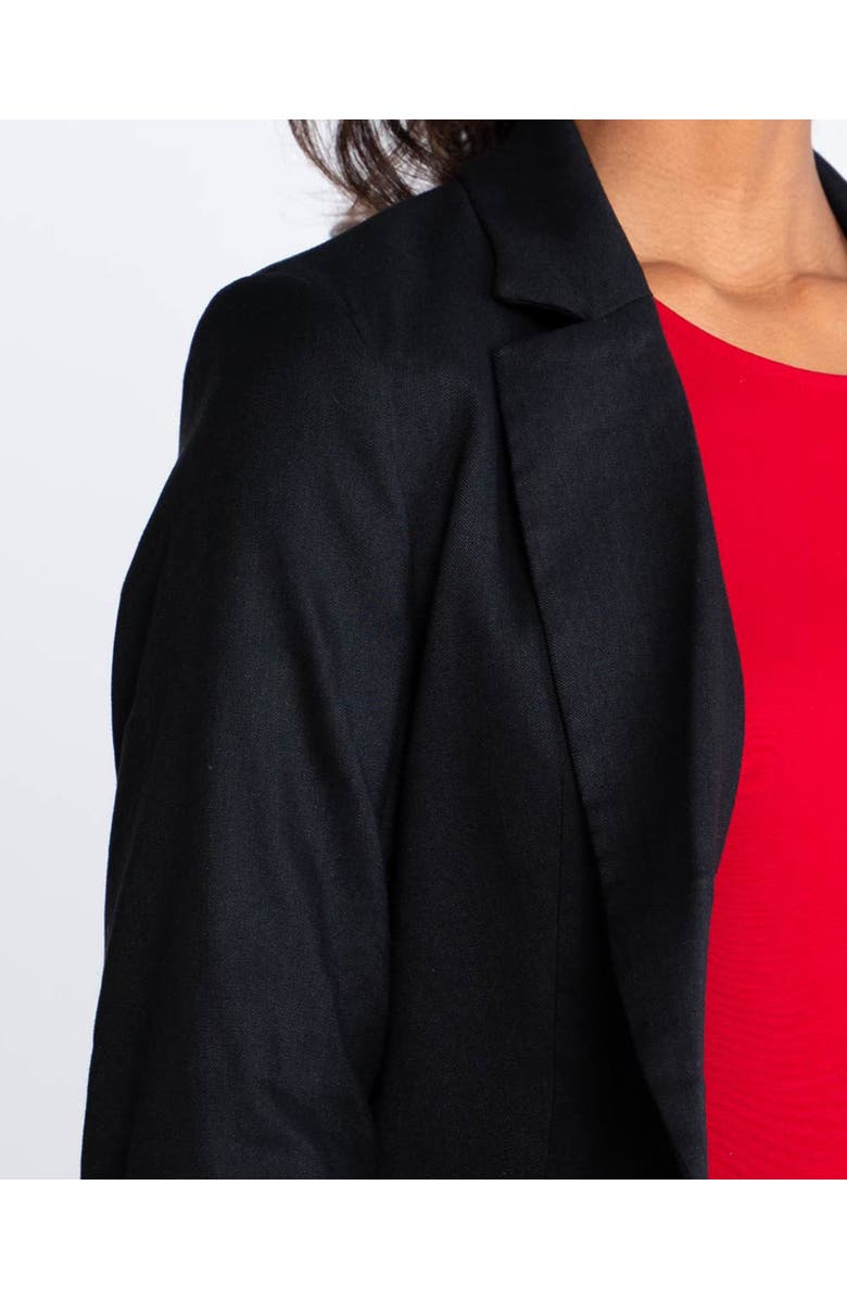 Kettlewell Iona Linen Blazer, Alternate, color, Black