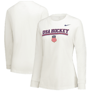 Nike Women's Nike White US Hockey Core Long Sleeve T-Shirt