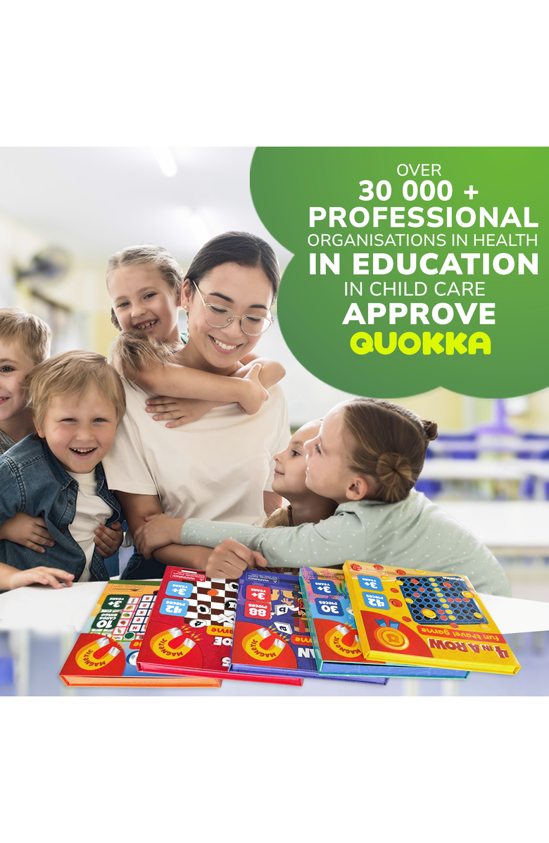 Quokka Magnetic Travel Games Collection for Kids, Alternate, color, 4 In A Row