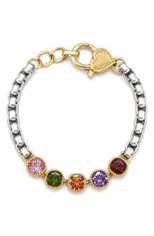 Multi-Stone Topaz Chain Bracelet
