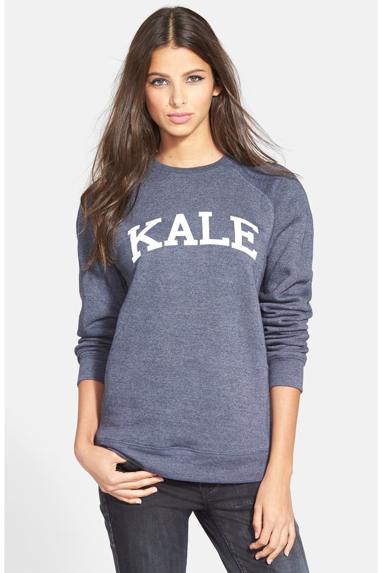 'Kale' Raglan Sweatshirt, Main, color, NAVY