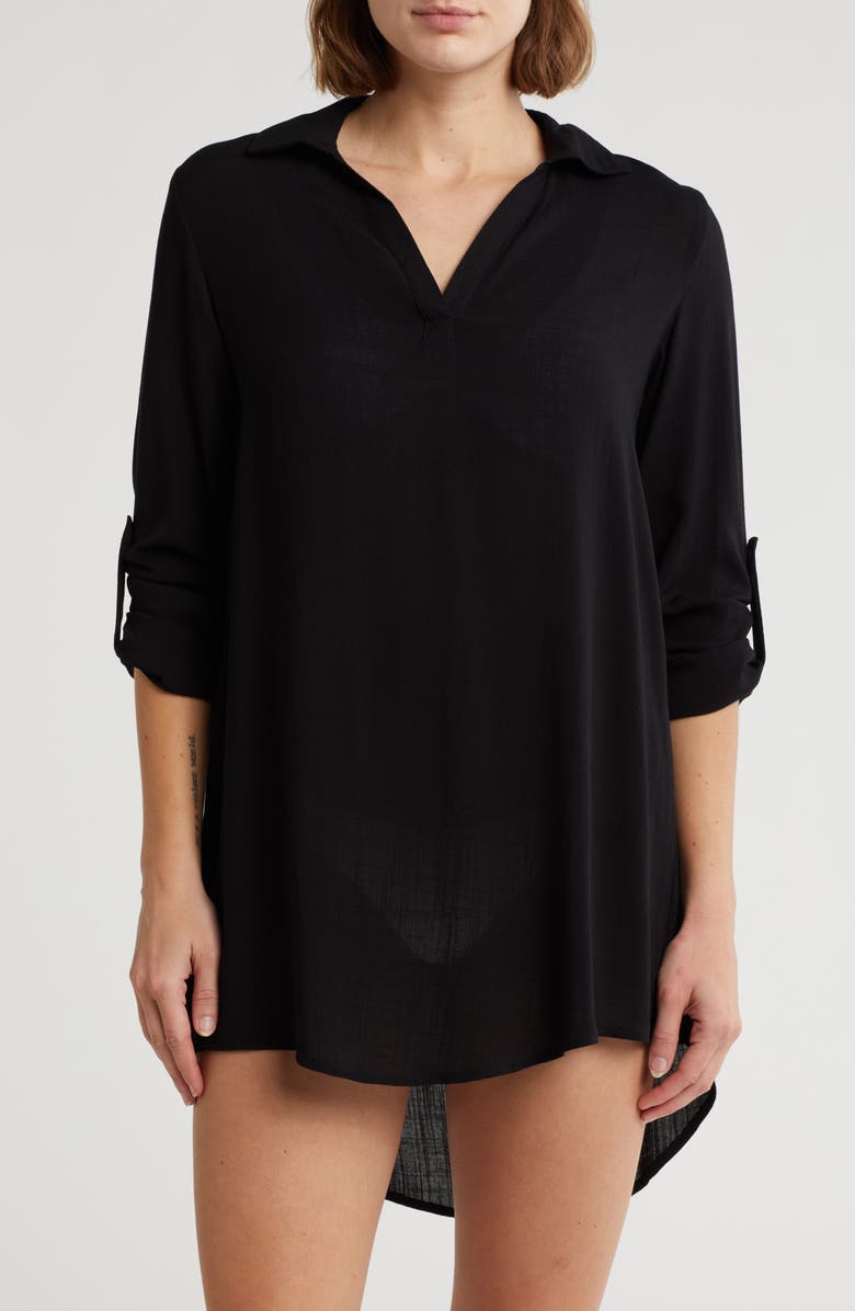NORDSTROM RACK Everyday Flowy Cover-Up Tunic, Main, color,