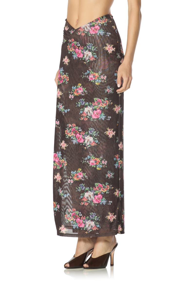 Laconia Maxi Skirt, Alternate, color, JAVA SNAKE FLORAL
