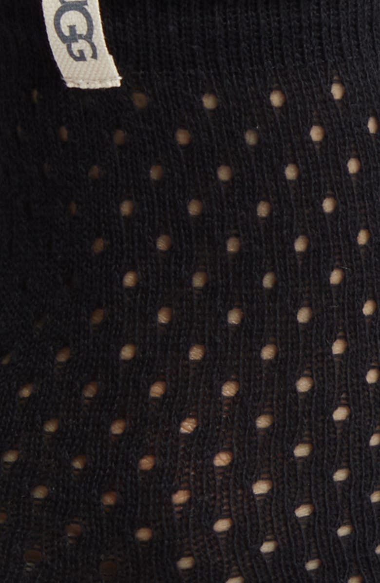 UGG<sup>®</sup> Adabella Pointelle Quarter Socks, Alternate, color, Black