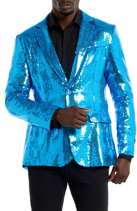 Sequin Blue Blazer