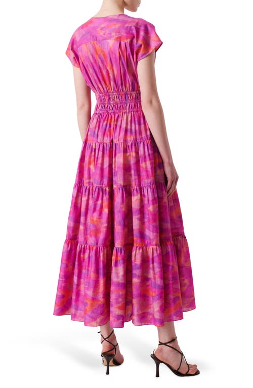 Derek Lam 10 Crosby Fatima A-line Dress In Fuchsia Multi