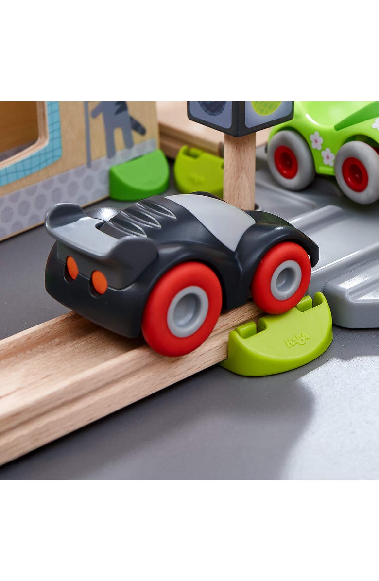 HABA Kullerbu Black Speedster Race Car with Momentum Motor, Alternate, color, Black Multi