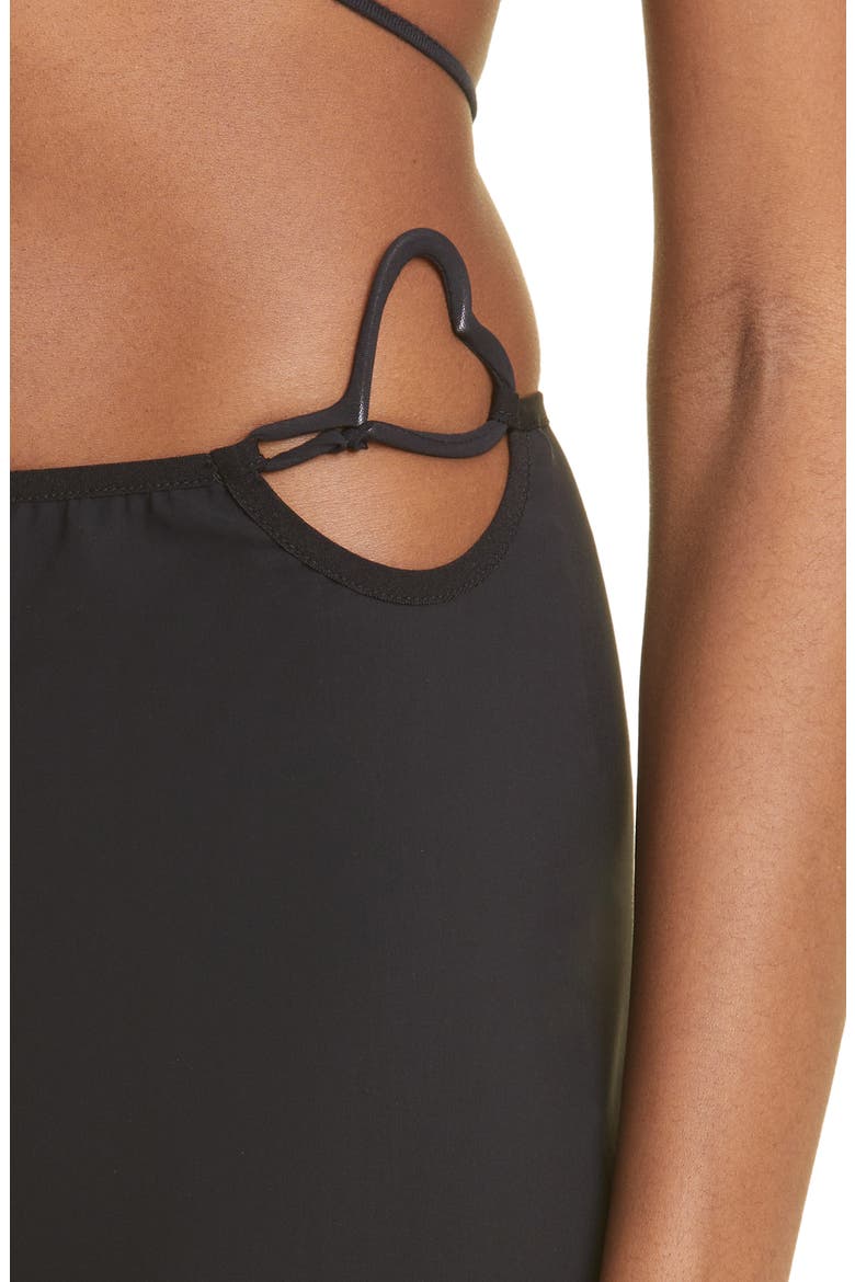Heart Hip Detail Biker Shorts, Alternate, color, BLACK BLACK