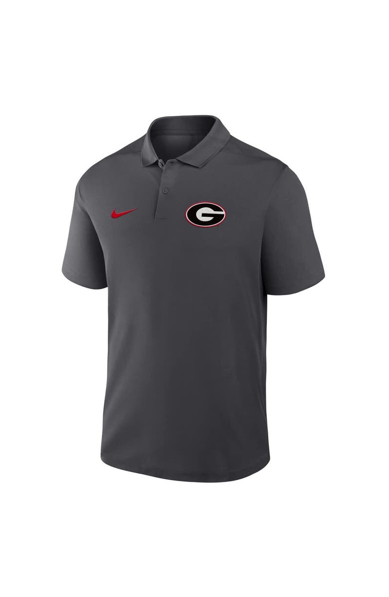 Nike Men's Nike Anthracite Georgia Bulldogs Primetime Victory Primary Logo Performance Polo, Alternate, color, Anthracite