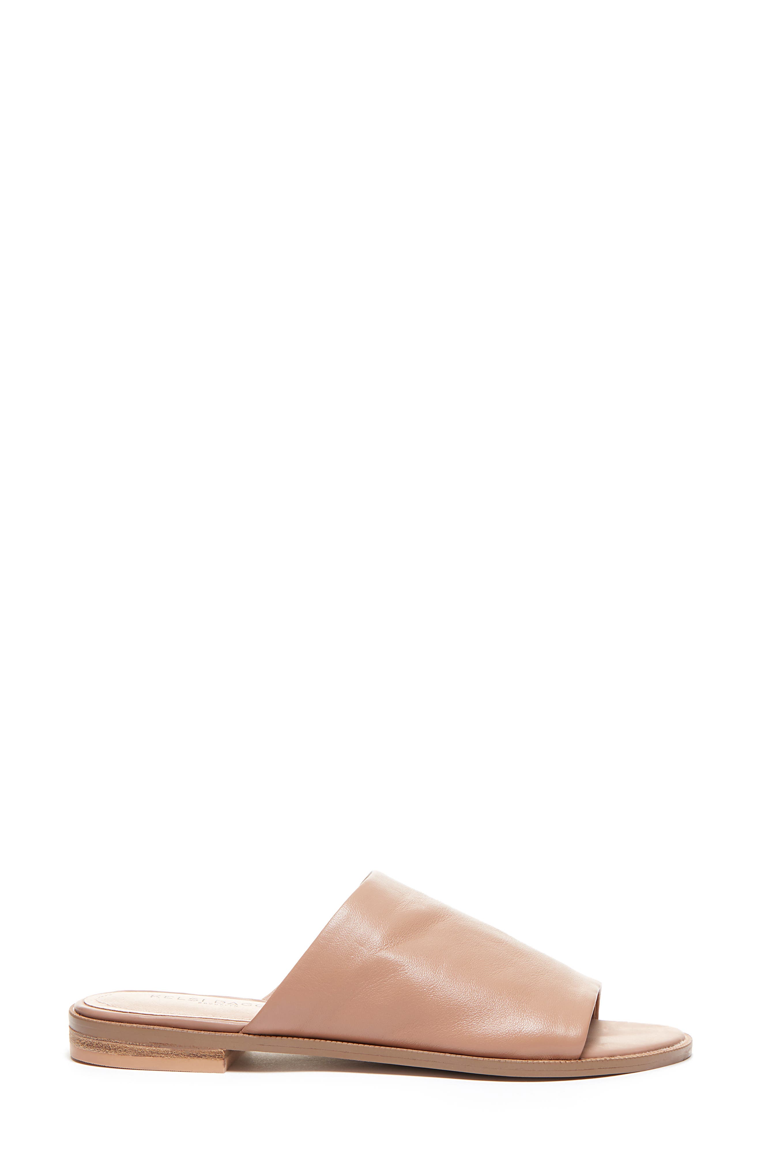 Ruthie Slide Sandal, Alternate, color, PALE PINK LEATHER