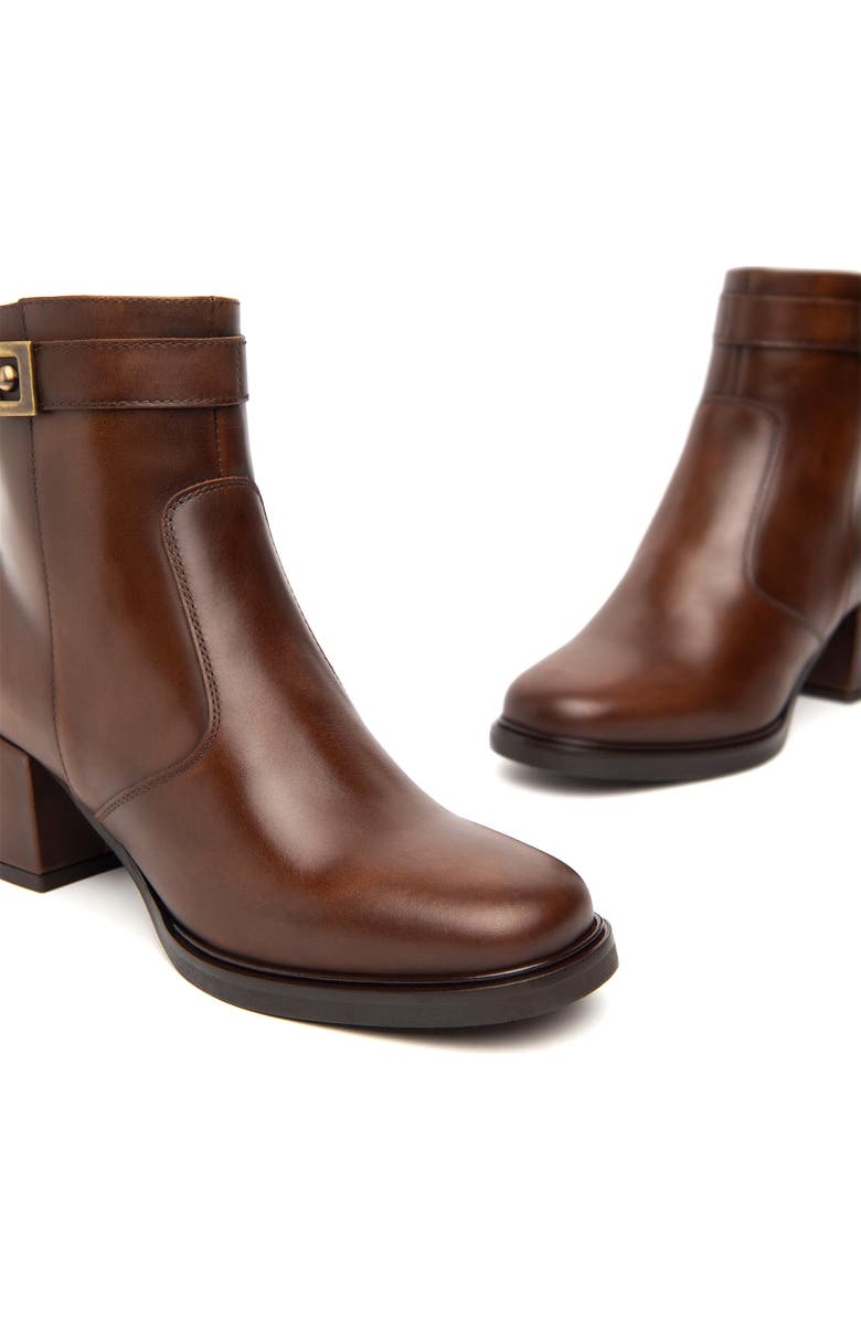 NeroGiardini Block Heel Bootie, Alternate, color, Cognac