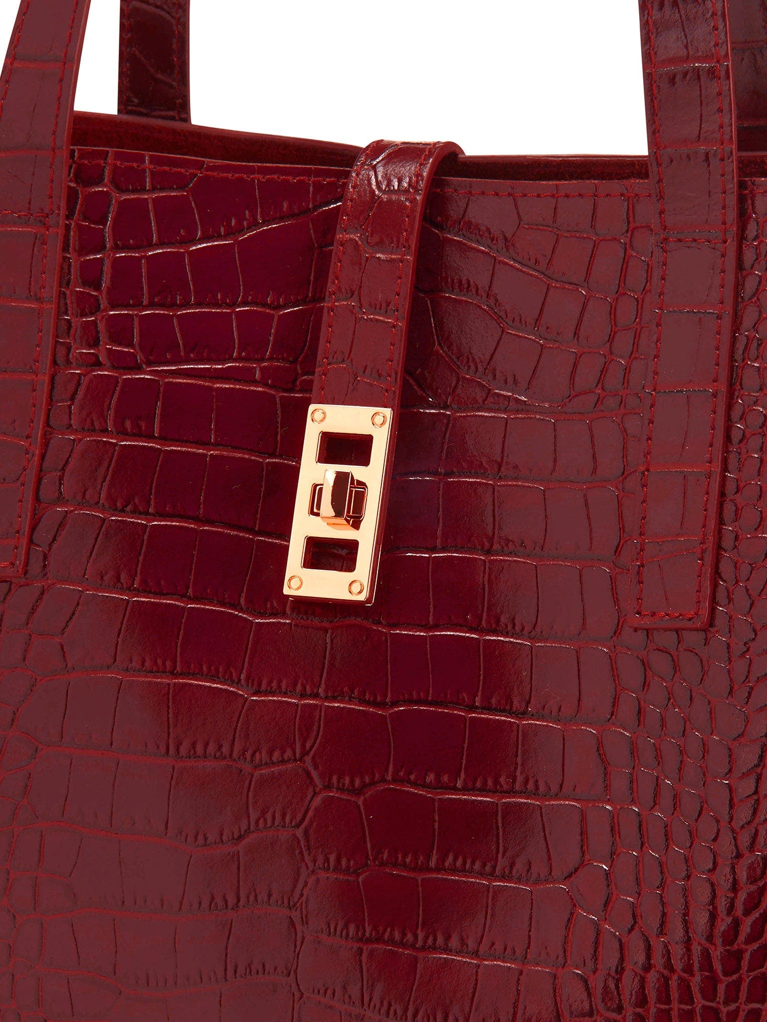 Teddy Blake Nina Croco 12", Alternate, color, Darkred