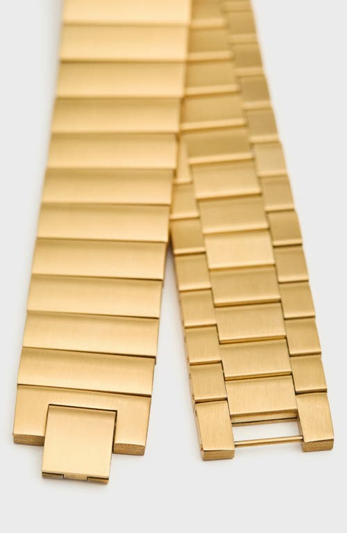 Mango Rectangular Link Choker Necklace In Gold