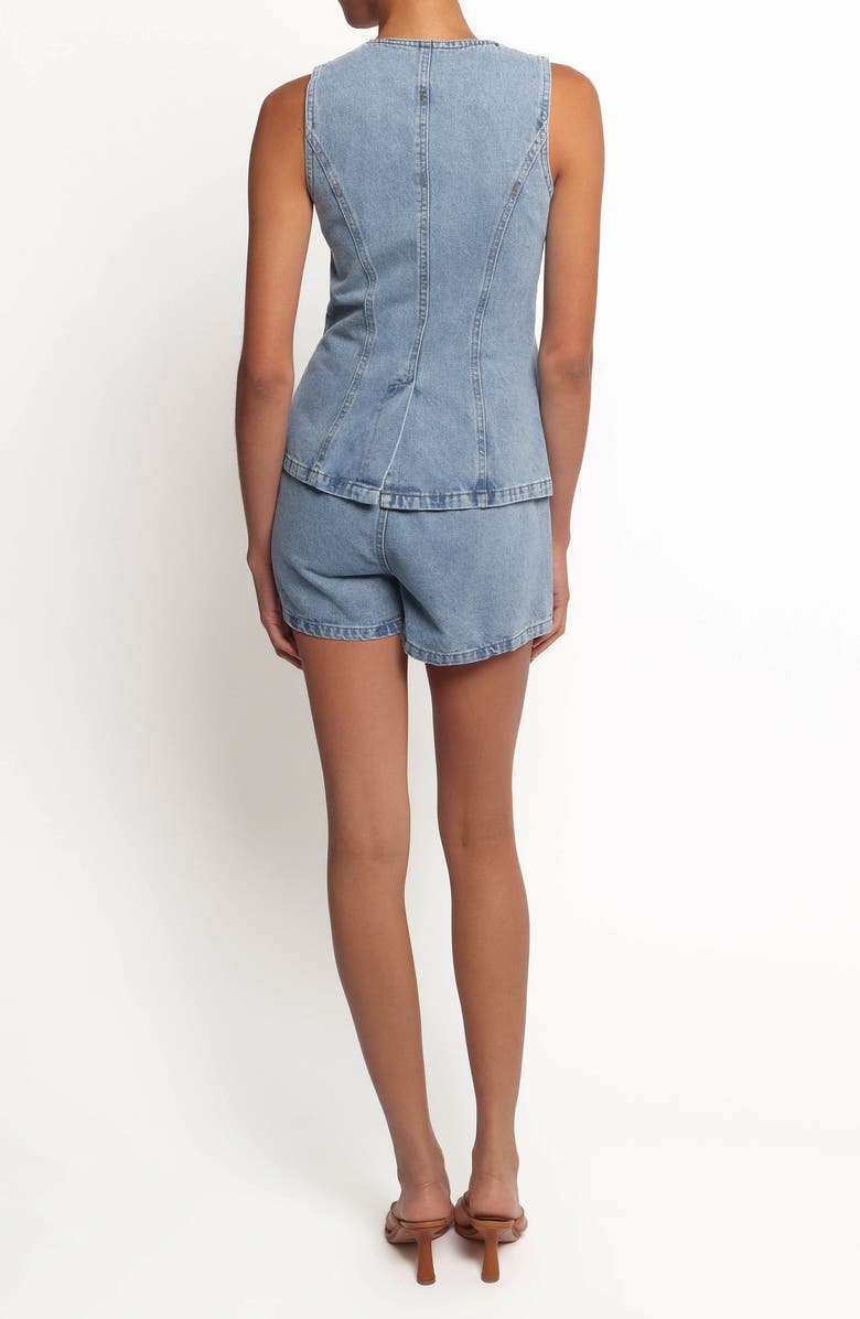 Petal & Pup Almana Denim Vest & Shorts Set, Alternate, color,