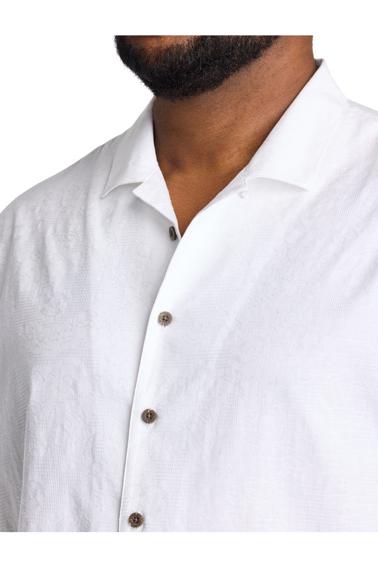 Big & Tall  Solid Camp Shirt, Alternate, color, WHITE