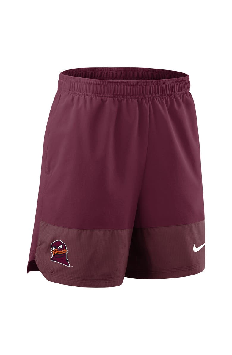 Nike Men's Nike Maroon Virginia Tech Hokies 2025 Sideline Performance Shorts, Alternate, color, Maroon