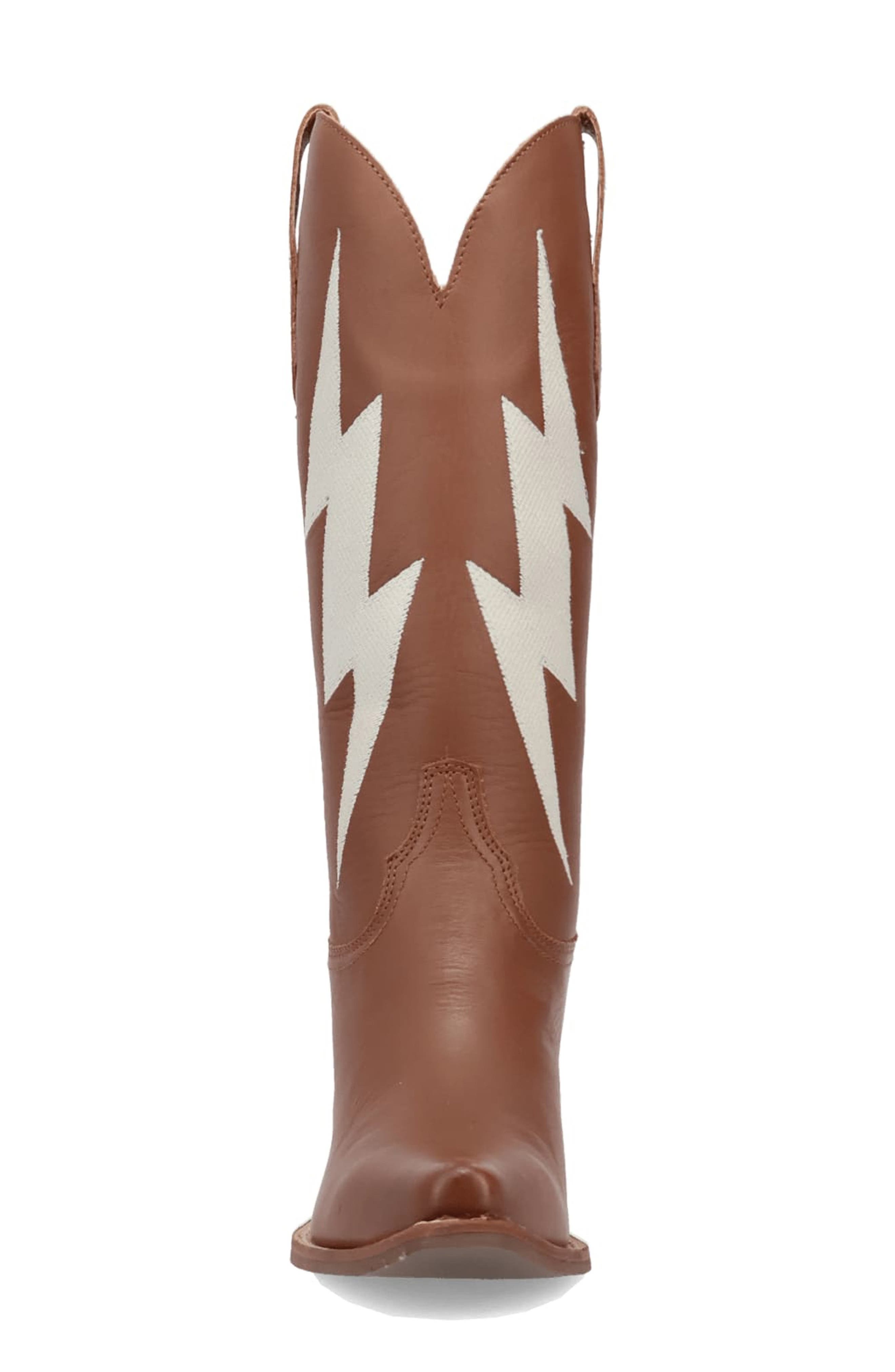 Dingo Thunderbolt Western Boot, Alternate, color, Brown