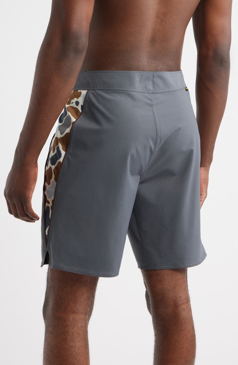 Florence F1 Airtex Gamma Water Repellent Board Shorts, Alternate, color, Charcoal