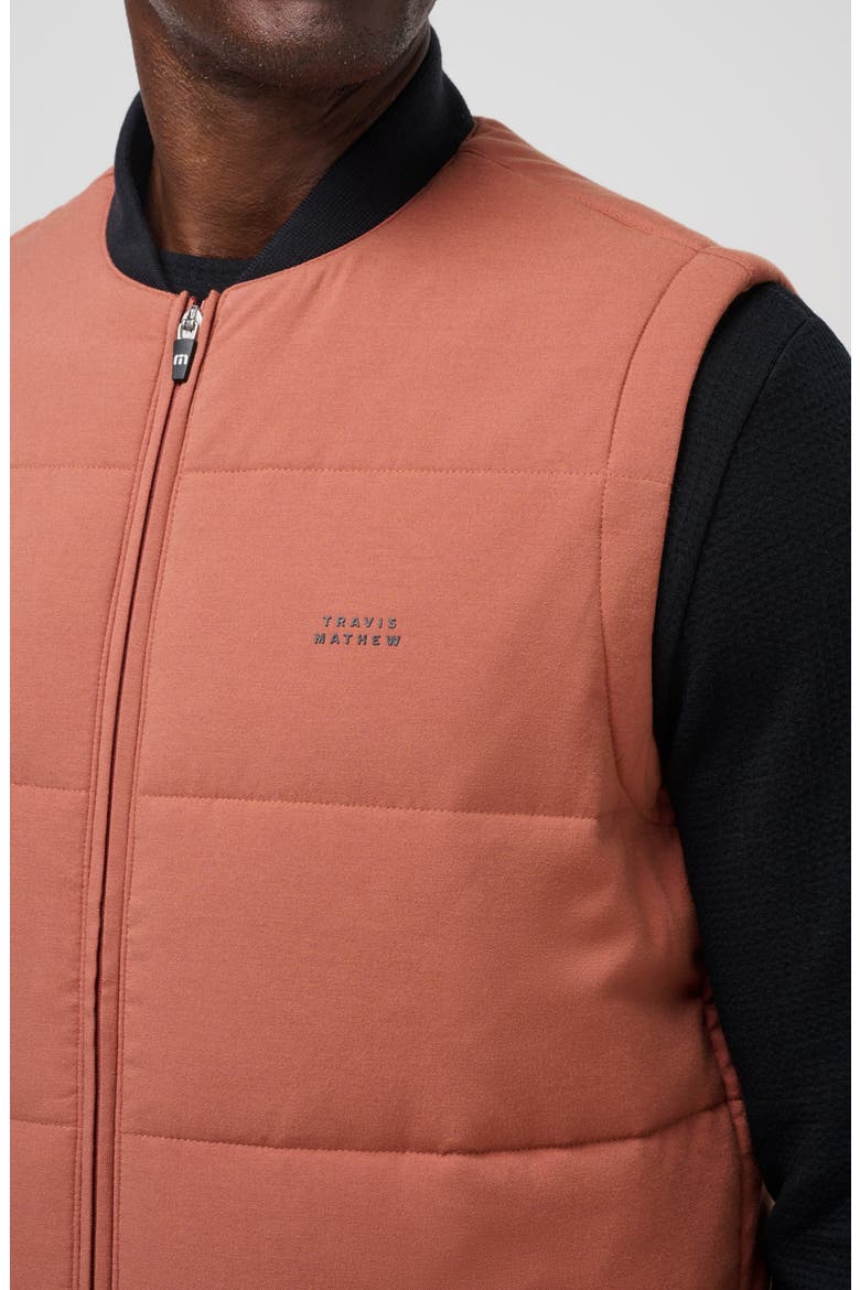 Climate Drop Quilted Vest, Alternate, color, HEATHER COPPER