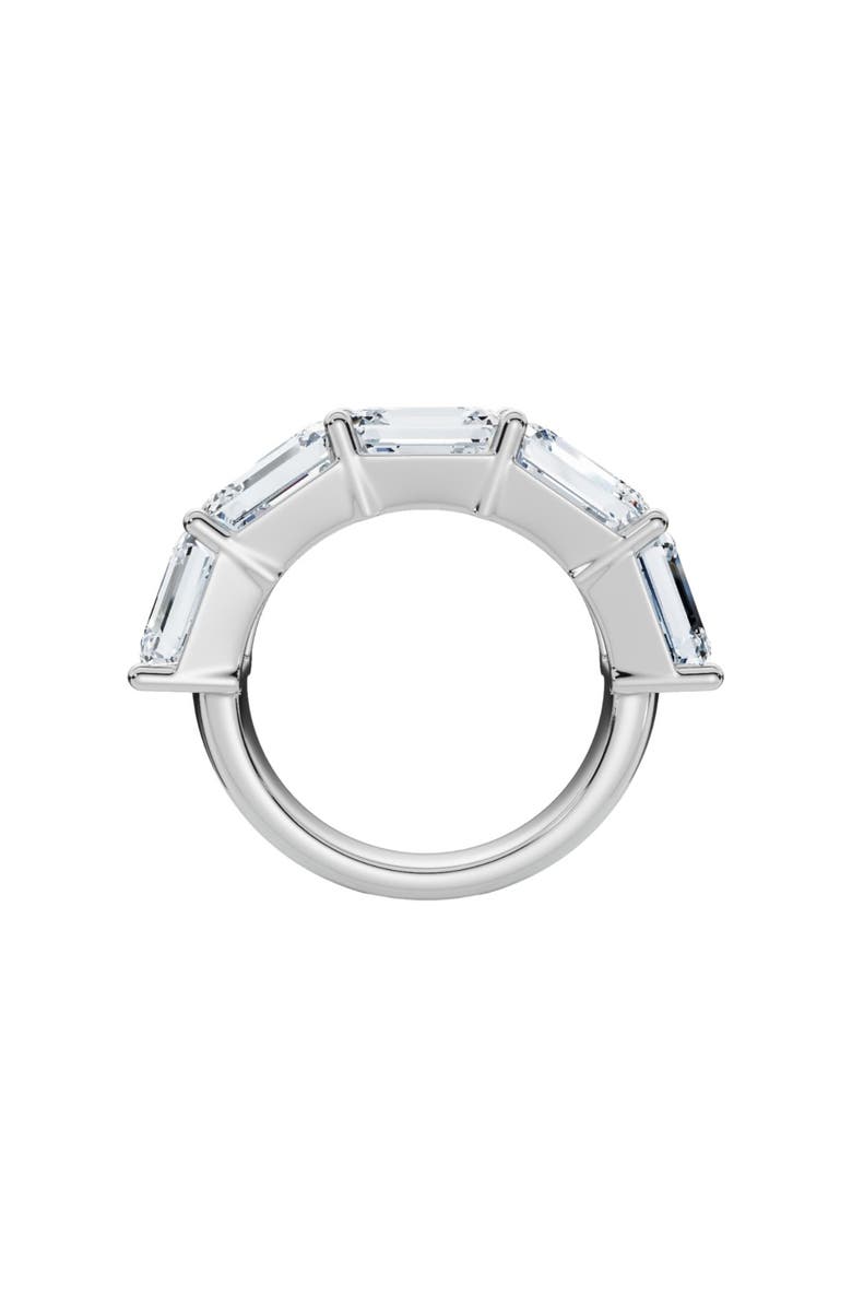 Bliss Diamond 5.10Ct Emerald Cut Diamond 5 Stone Wedding Anniversary Ring 14k Gold Lab Grown, Alternate, color,