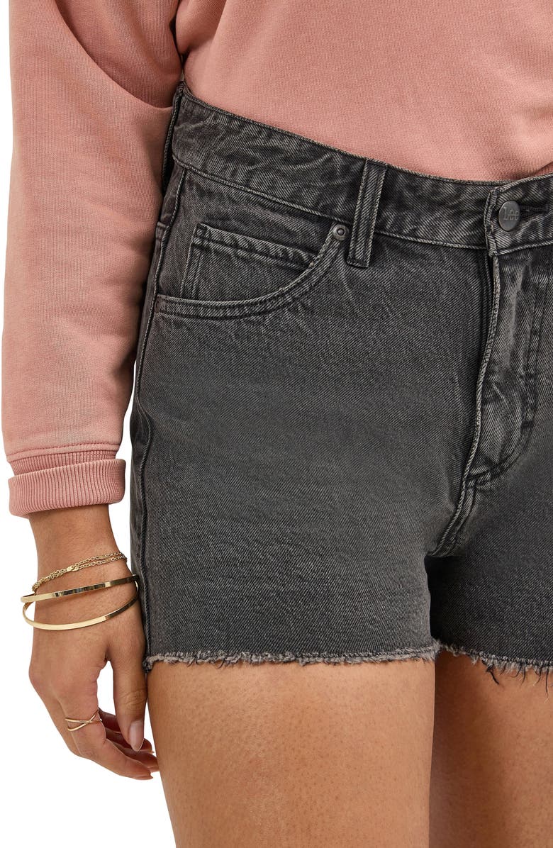 Lee 3-Inch Cutoff High Waist Denim Shorts, Alternate, color, Dark Mood