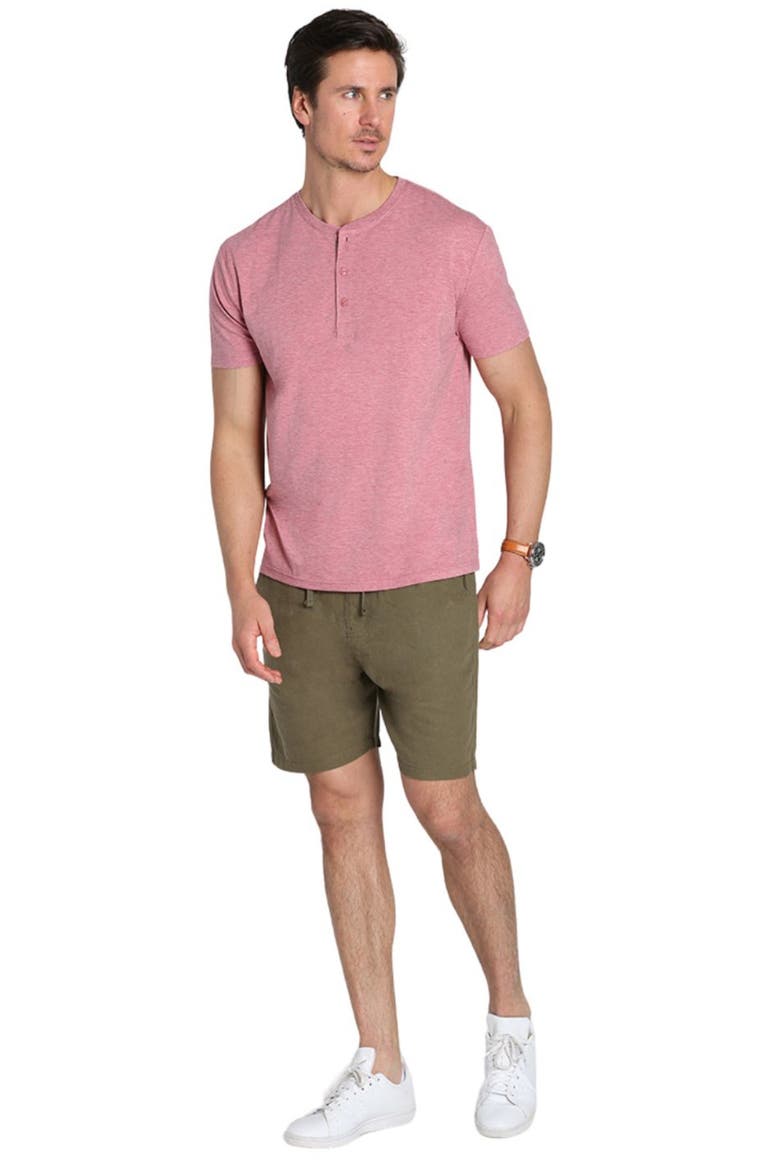 Henley T-Shirt, Alternate, color, RED