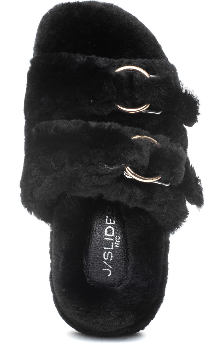 JSlides Brooke Genuine Shearling Platform Slipper, Alternate, color,
