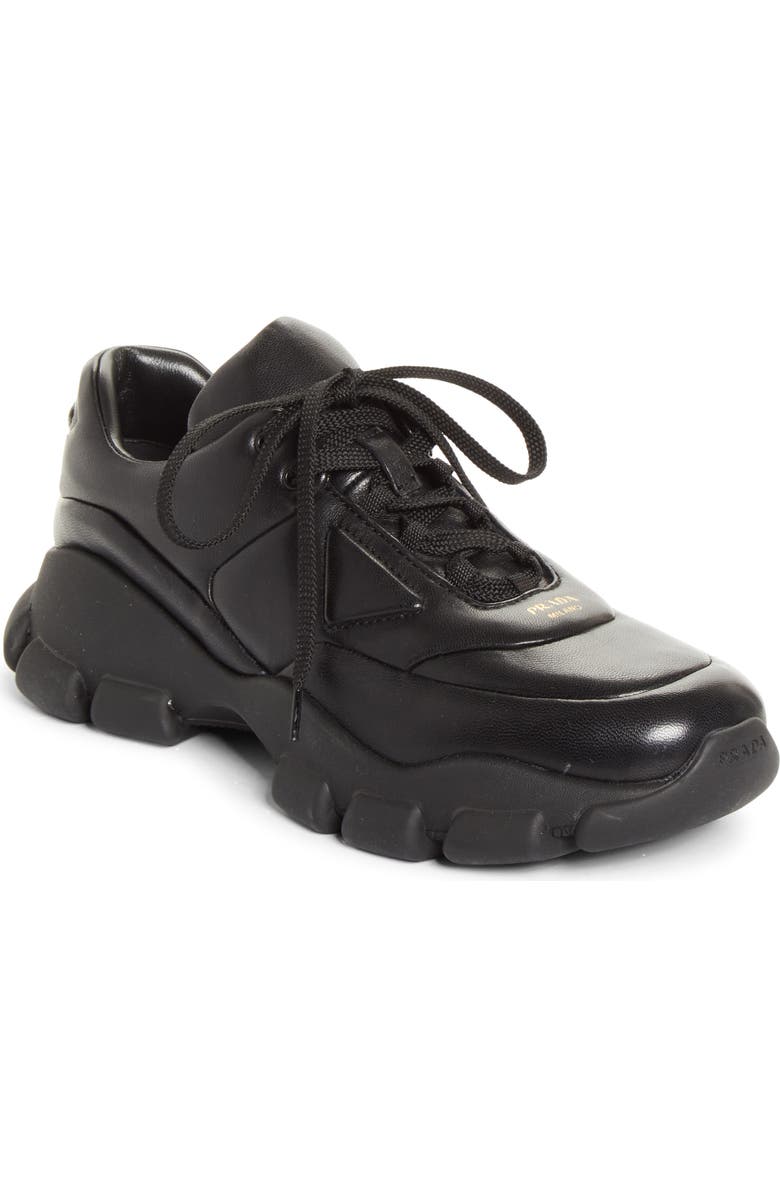 Prada Monolith Athletic Sneaker, Main, color, Nero