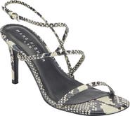 Marc Fisher LTD Densi Snakeskin Embossed Strappy Sandal