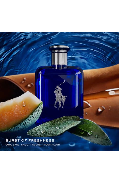 Ralph Lauren Polo Blue Eau De Toilette Gift Set $200 Value In Transparent