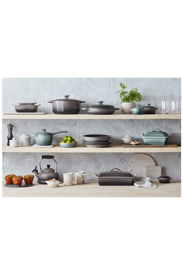 3 1/2-Quart Signature Round Enamel Cast Iron French/Dutch Oven, Alternate, color, OYSTER