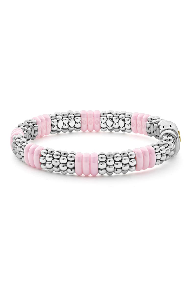 Pink Caviar Ceramic Station Bracelet (Nordstrom Exclusive), Alternate, color, PINK