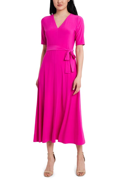 Tie Belt Midi Dress