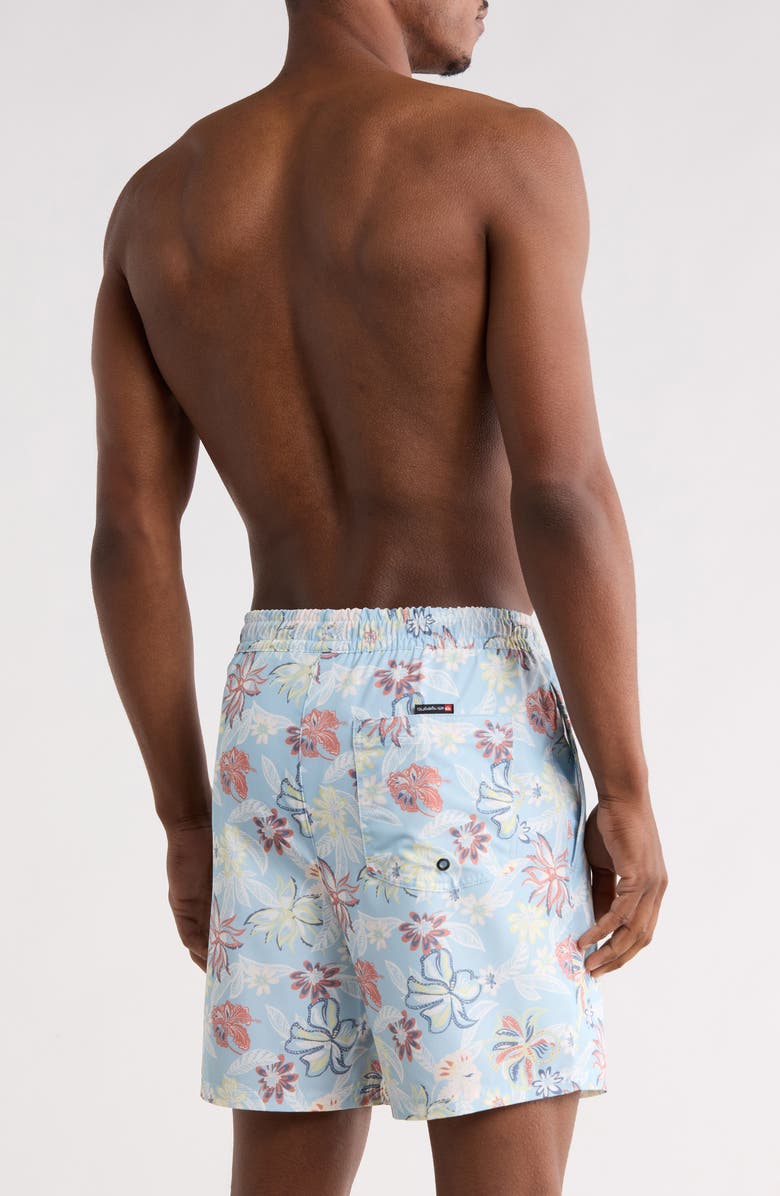 Quiksilver Vacancy Volley Swim Trunks, Alternate, color, Airy Blue