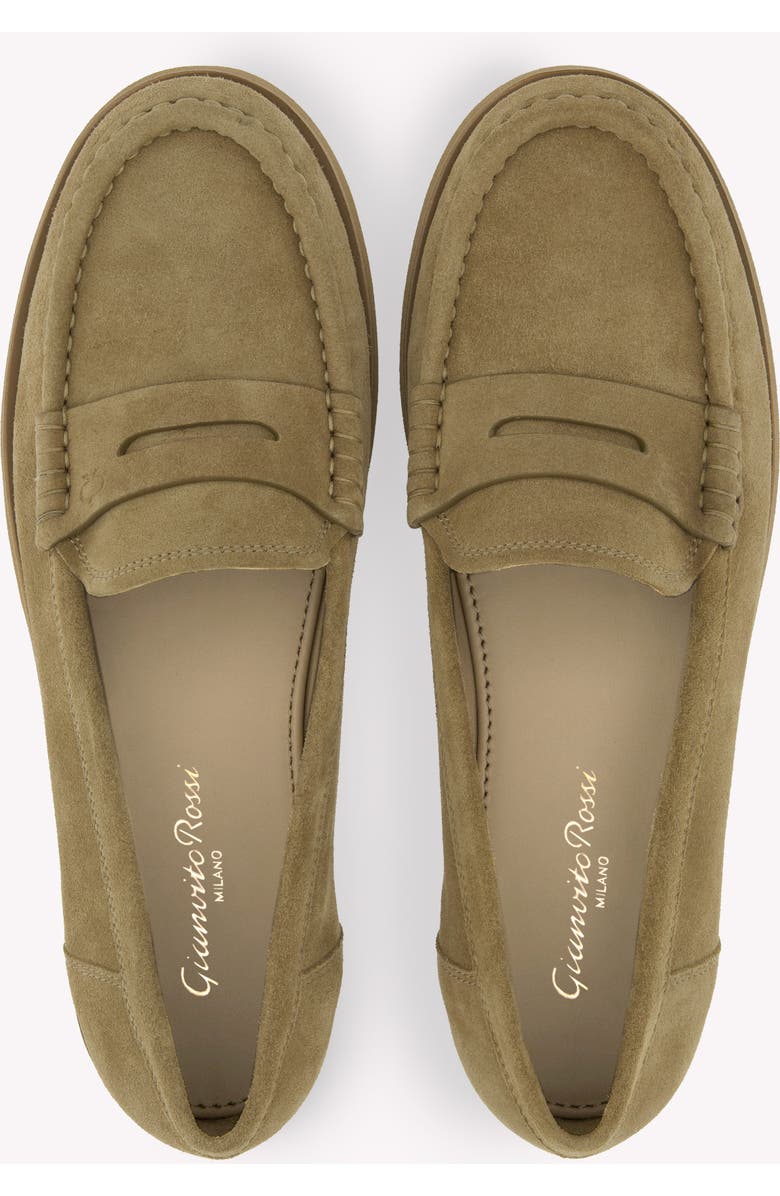 Gianvito Rossi Vernon Mocassin, Alternate, color, Brown Leather