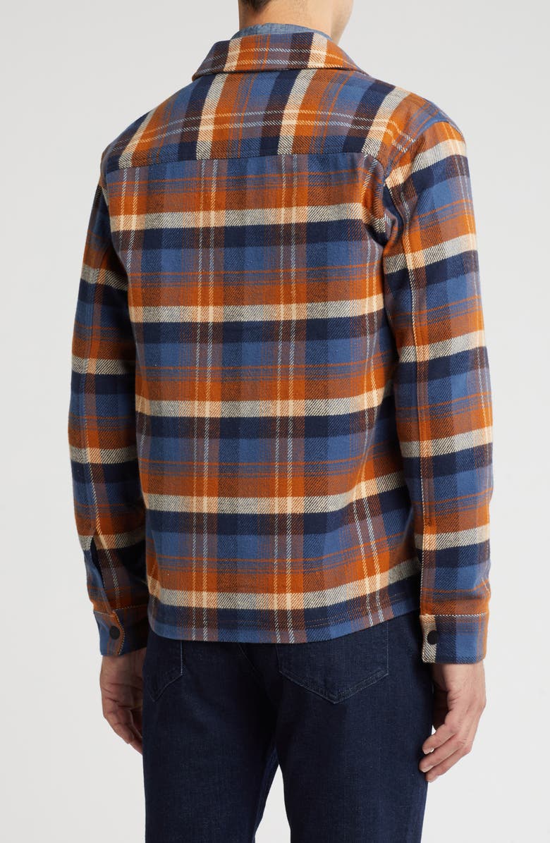 Ben Sherman Ombré Check Shacket, Alternate, color, Caramel