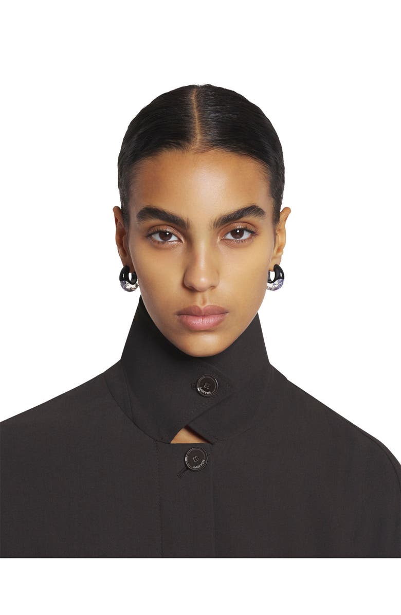 Lanvin Tailored Wool And Viscose Jacket, Alternate, color, Dark Brown