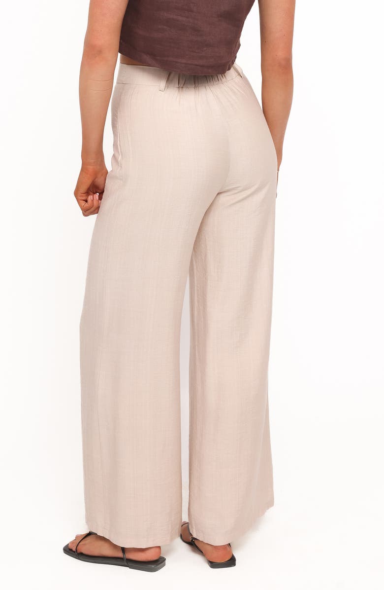 Petal & Pup Lauren High Waist Wide Leg Pants, Alternate, color, Beige