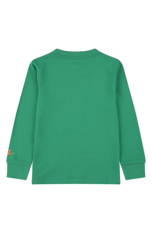 Nike Kids' Boxy Air Long Sleeve Graphic T-shirt In Green