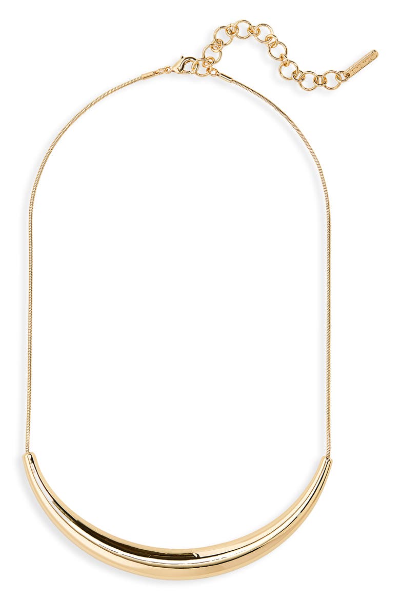 Bar Pendant Necklace, Main, color, GOLD