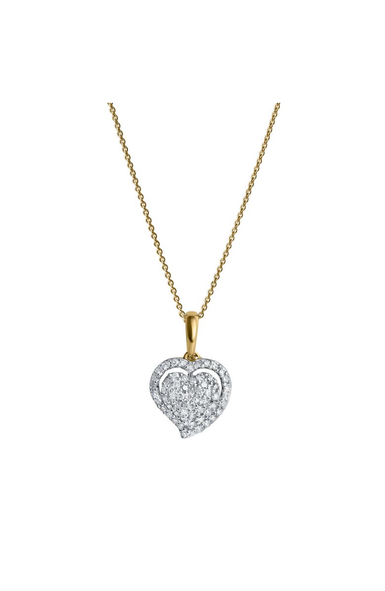 LuvMyJewelry Maeve Diamond Pave Heart Pendant in 14K Gold, Main, color, 14K Yellow Gold