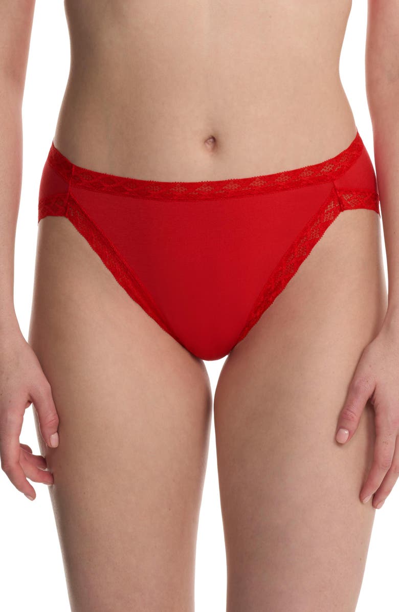 Natori Bliss Cotton French Cut Brief, Main, color, Paprika