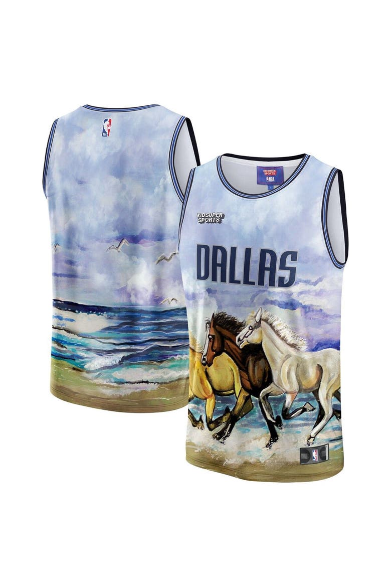 Unisex NBA & KidSuper Studios by Fanatics Blue Dallas Mavericks Hometown Jersey, Main, color, Blue