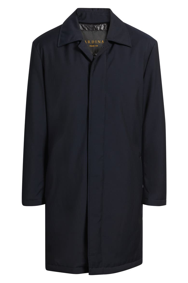 Jax Water Repellent Wool Overcoat, Alternate, color, NAVY