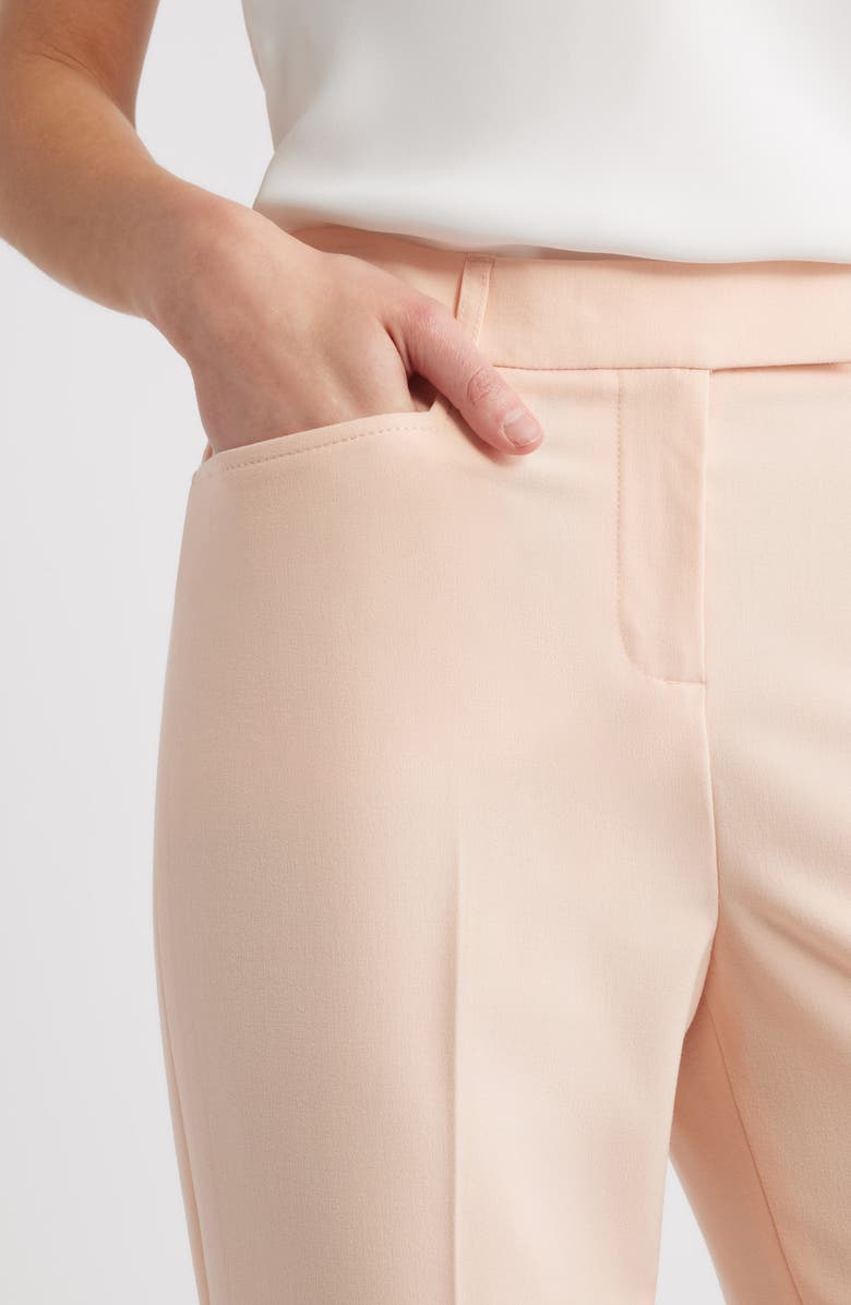 Tahari ASL Bird Eye Straight Leg Pants, Alternate, color, Parfait